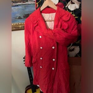 Miss AJ beautiful red Vintage Coat